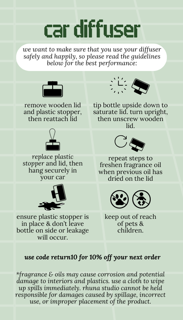 oil/car diffuser (new!)