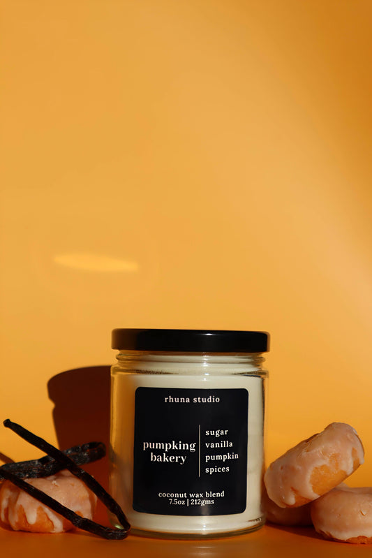 pumpking bakery candle